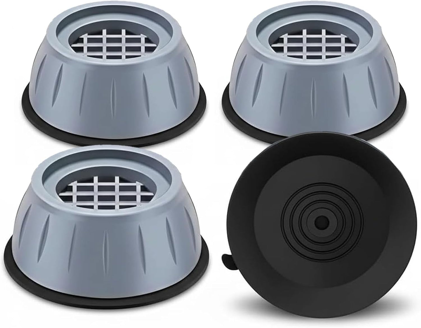 Washing Machine Drain Pan, 27x27 Inch Silicone Mat with Raised Edge | Waterproof Leak Protector Tray for Under Washer and Dryer, Anti-Slip and Foldable Laundry Room Mat