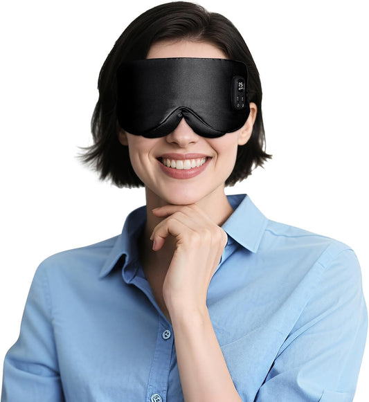 Heated Eye Mask for Dry Eyes, Warm Compress with Adjustable Heat & Timer