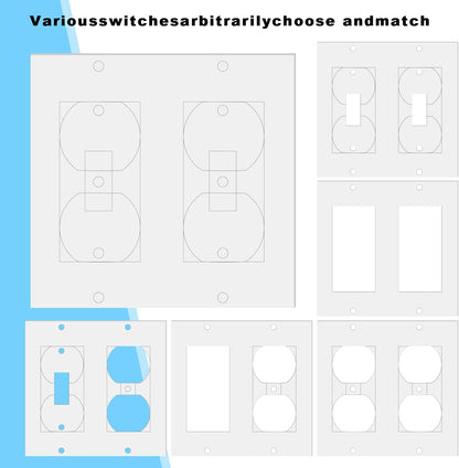 ManZhenLi 30 Pcs Electrical Outlet Insulation Pads, Draft Sealers | Foam Gasket for Electrical Outlet Plates, Wall Insulation Gasket for Switch Covers, Switch Plate