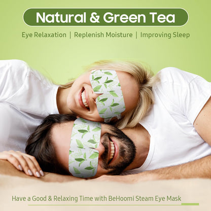 BeHoomi Steam Eye Mask, 10Packs Heated Eye Mask, Self Heating Disposable SPA Warm Compress for Eyes Sleep Mask, Travel Essentials & Relaxation Gifts for Women (Lavender Scent)