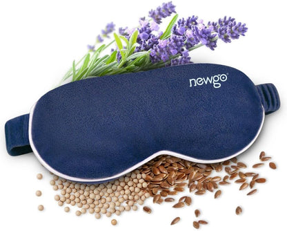 NEWGO Heated Eye Mask, Warm Compress for Dry Eye Relief, Blue