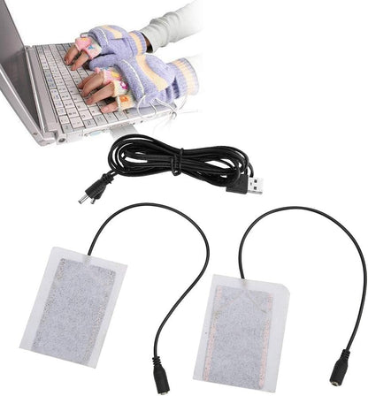Portable 5V Carbon Fiber Heating Pad , Hand Warmer , USB Electric Fever Heat Mat for Keeping Warm in Gloves and Pockets , Mountaineering Protective Equipment