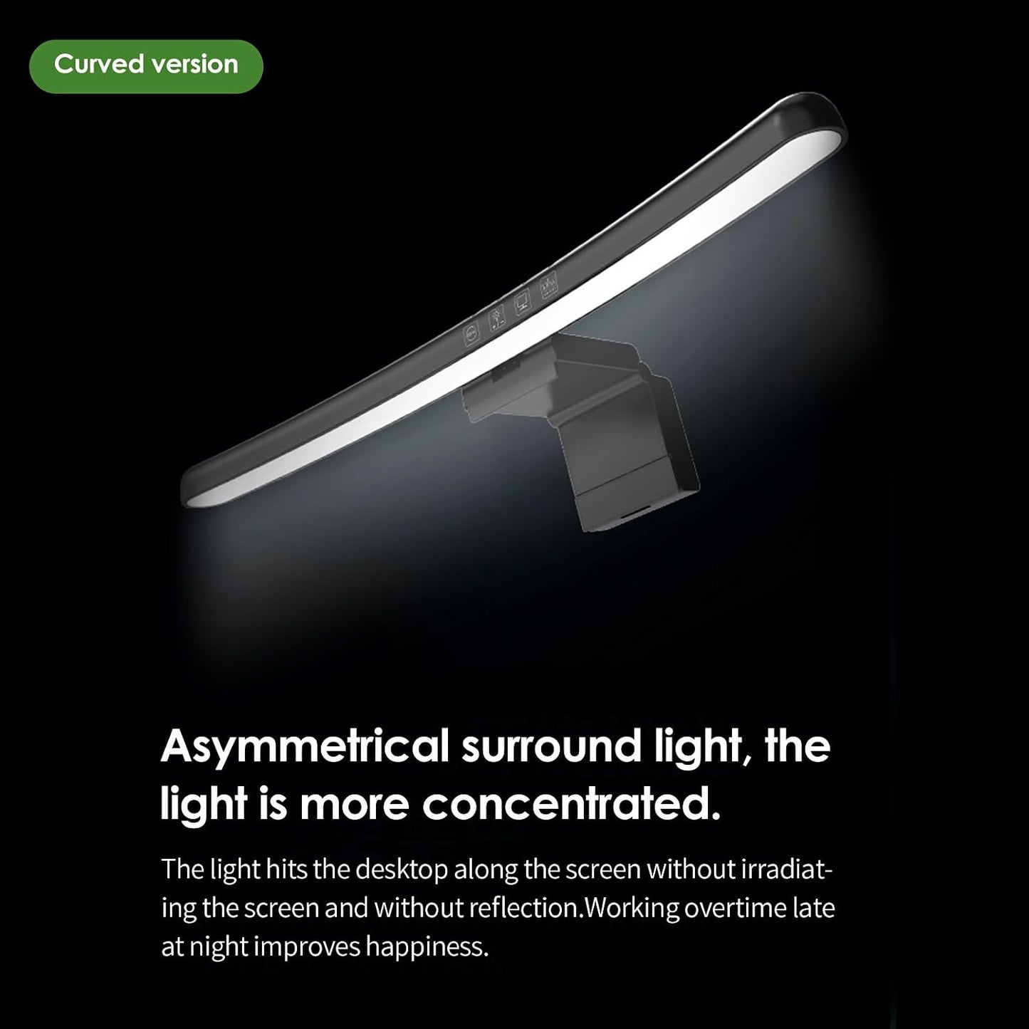 BY-J [2025 Upgraded Version Eye Protection Study Desk Lamp Student Desk Bedside Dressing Table Magnetic Wall-Mounted 42cm Long Cool Light Rechargeable Student Dormitory Children's Reading Light