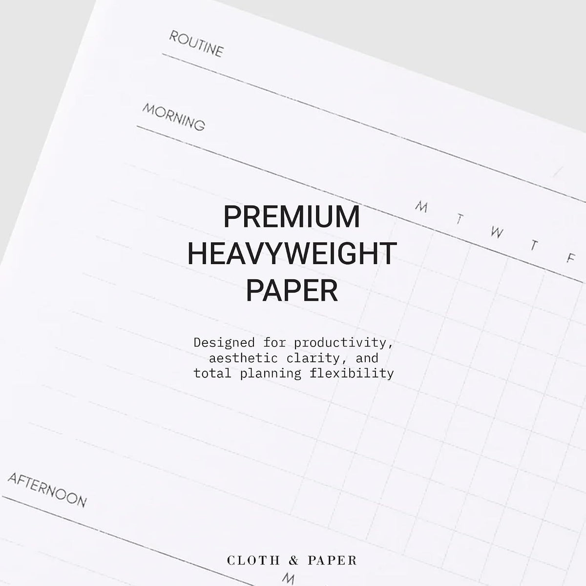 Cloth & Paper Travel Notebook | Daily Wellness Planner – Smoked Salt | Pocket Plus Wellness Planner 3.2" x 6" | Habit Tracker & Self Care Journal for Goals, Gratitude & Reflection – Soft Touch Cover