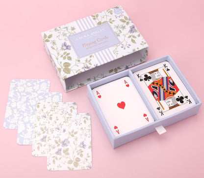 Laura Ashley Pretty Pattern Matching Game – 52 Floral Memory Cards in Decorative Gift Box – Classic Matching Game – Cognitive Brain Training & Family Fun | Classic Concentration Play with Elegant Botanical Artwork, Cognitive Brain Training and Family Fun