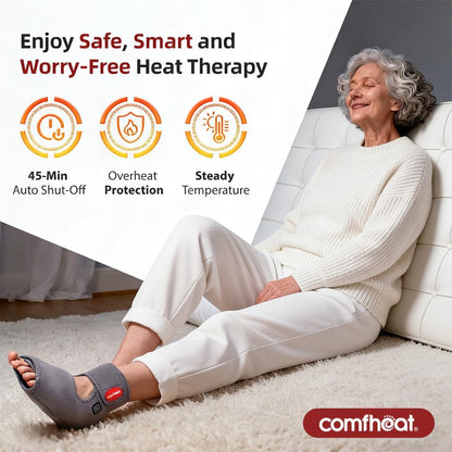 Cordless Foot Heating Pad for Plantar Fasciitis Foot Pain Relief
