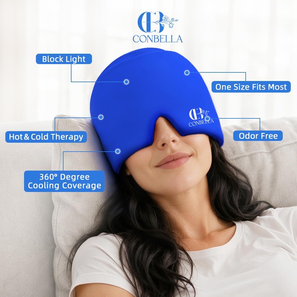 Migraine Relief Cap, Soothing Headache Ice Face Mask Products