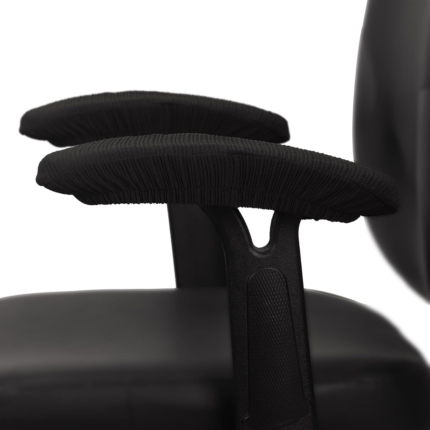 Melaluxe Office Chair Armrest Covers, Stretchable Removable Washable Chair Arm Covers, Elastic Desk Computer Gaming Chair Arm Rest Protector Slipcovers (Black)