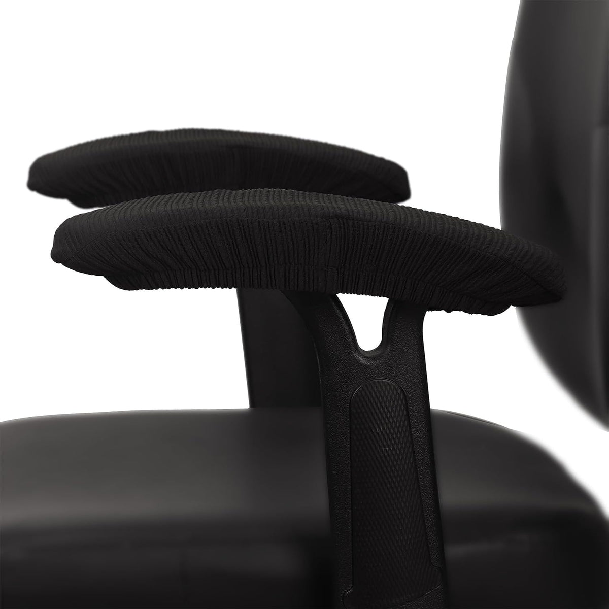 Melaluxe Office Chair Armrest Covers, Stretchable Removable Washable Chair Arm Covers, Elastic Desk Computer Gaming Chair Arm Rest Protector Slipcovers (Black)