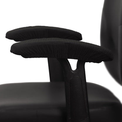 Melaluxe Office Chair Armrest Covers, Stretchable Removable Washable Chair Arm Covers, Elastic Desk Computer Gaming Chair Arm Rest Protector Slipcovers (Black)