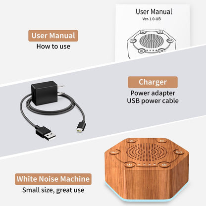 High Fidelity White Noise Sound Machines with 30 Unique Non-Looping Soothing Sounds 12 Colors Night Light 4 Timers 10-Level Brightness 32-Level Volume and Memory Function