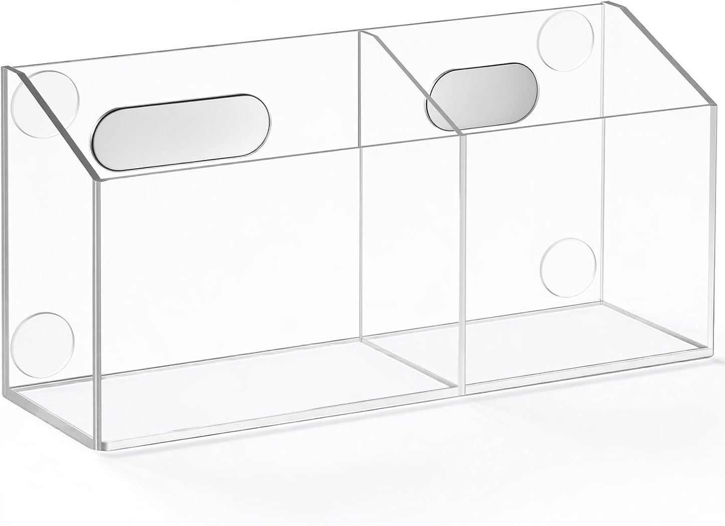 Magnetic Pen Holder, Acrylic Dry Erase Marker Holder | Magnetic Pen Holder for Refrigerator, Whiteboard, Pens, Pencils, Non-slip Acrylic Magnetic Marker Holder, Transparent, 1 Pack