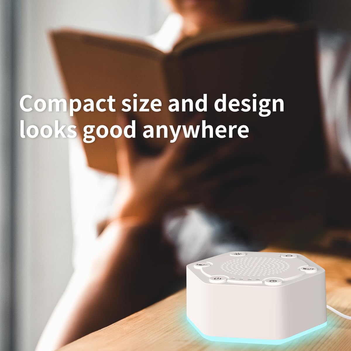 High Fidelity White Noise Sound Machines with 30 Unique Non-Looping Soothing Sounds 12 Colors Night Light 4 Timers 10-Level Brightness 32-Level Volume and Memory Function