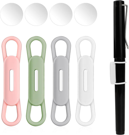 Jeffdad 4 Pcs Silicone Magnetic Pen Pencil Holder, Multicolor, 569778 3 DWxwy9Q9m