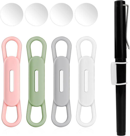 Jeffdad 4 Pcs Silicone Magnetic Pen Pencil Holder, Multicolor, 569778 3 DWxwy9Q9m