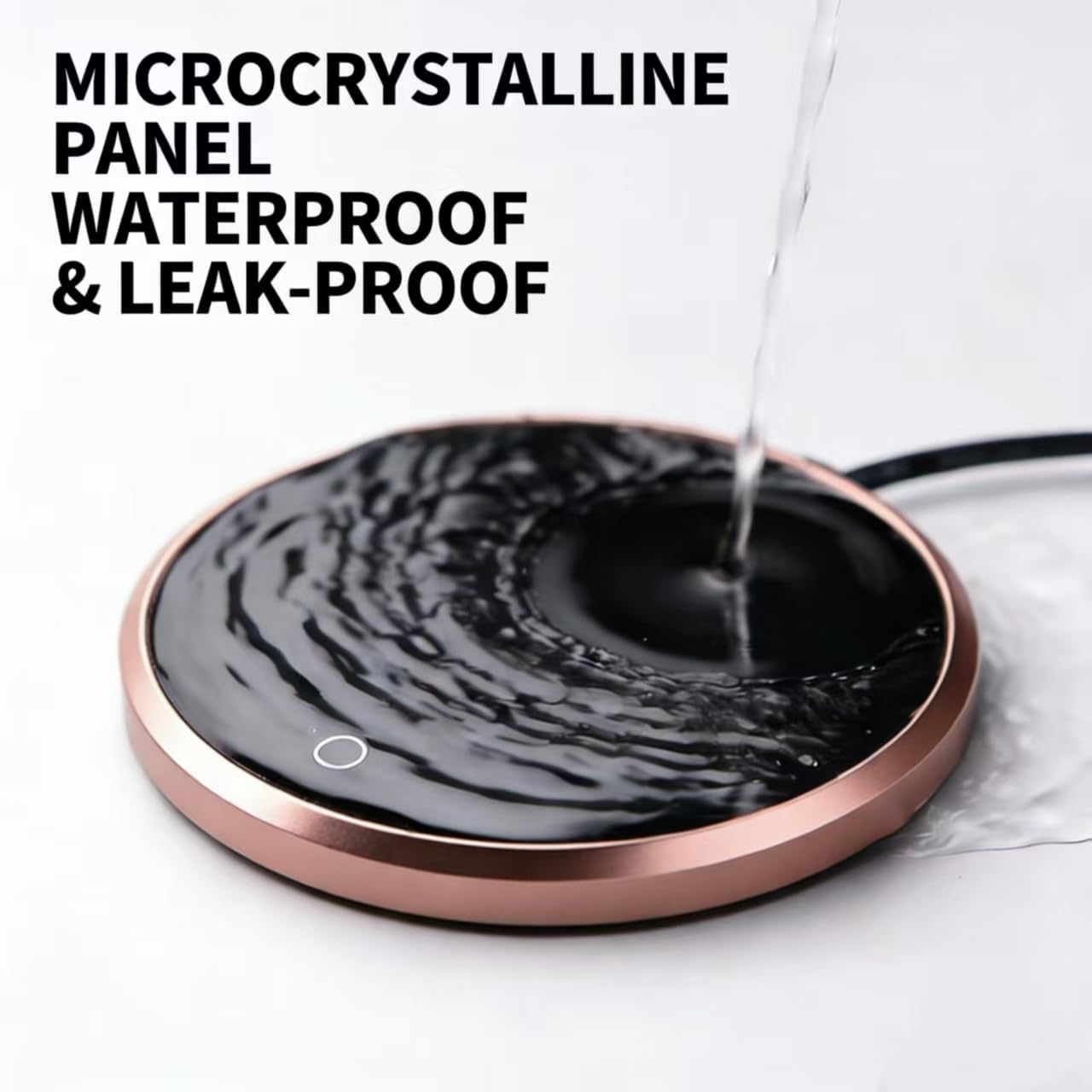 Coffee Mug Warmer, Auto-Shutoff Cup Warmer for Home Office Desk Use, Electric Beverage Warmer Heating Plate（Black ）