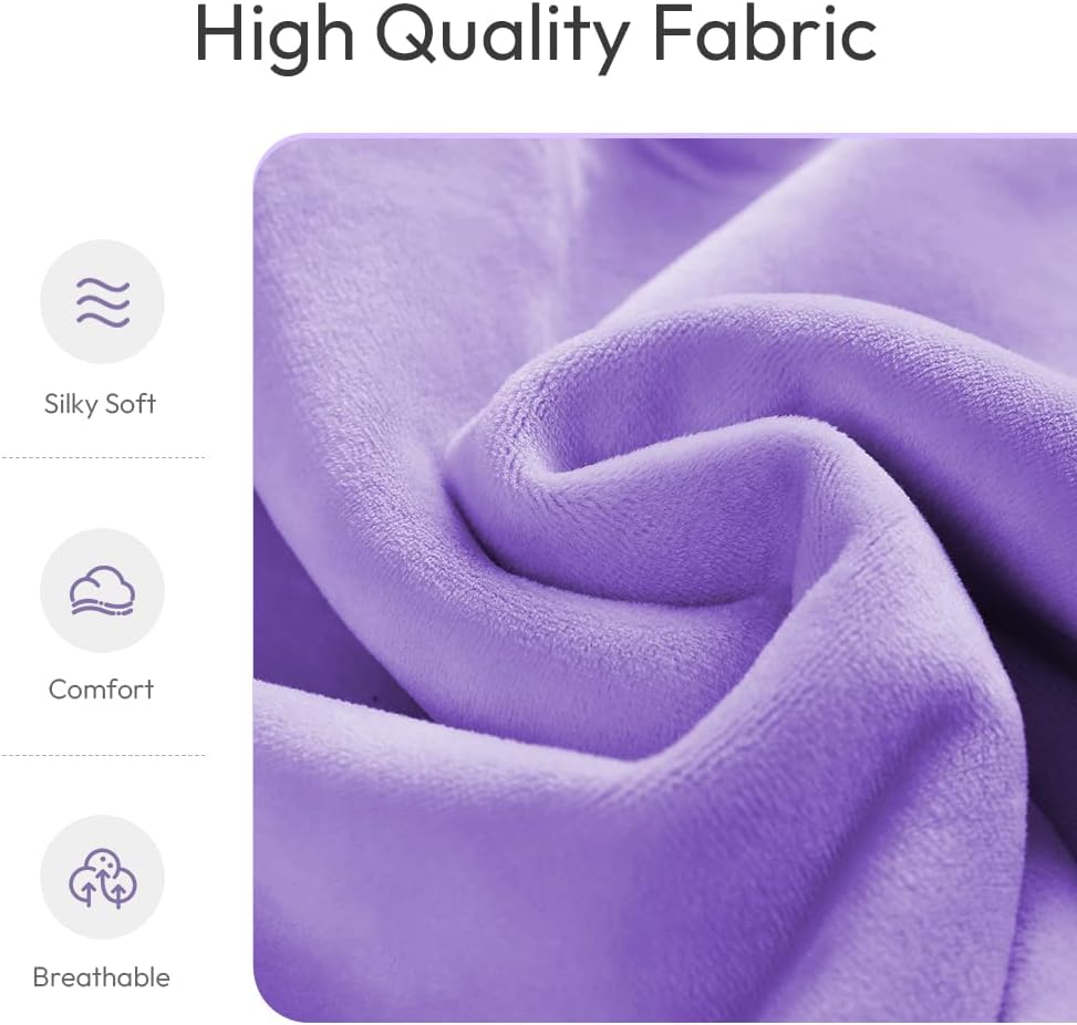 MORLIDEN Microwavable Heated Neck Wrap Warmer and Shoulder Weighted Heating Pad Microwave for Hot and Cold Compress - Purple