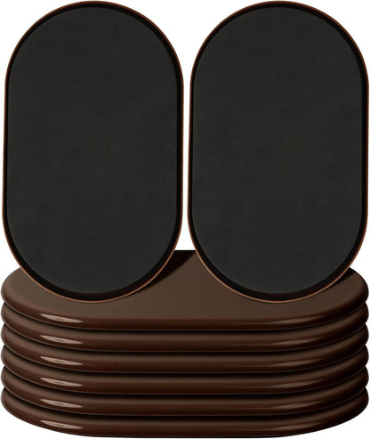 8 Pack Furniture Sliders, 9-1/2" x 5-3/4" Large Furniture Sliders for Carpeted Floors, Reusable Moving Pads Sliders for Heavy Furniture - Effortless Moving and Surface Protection