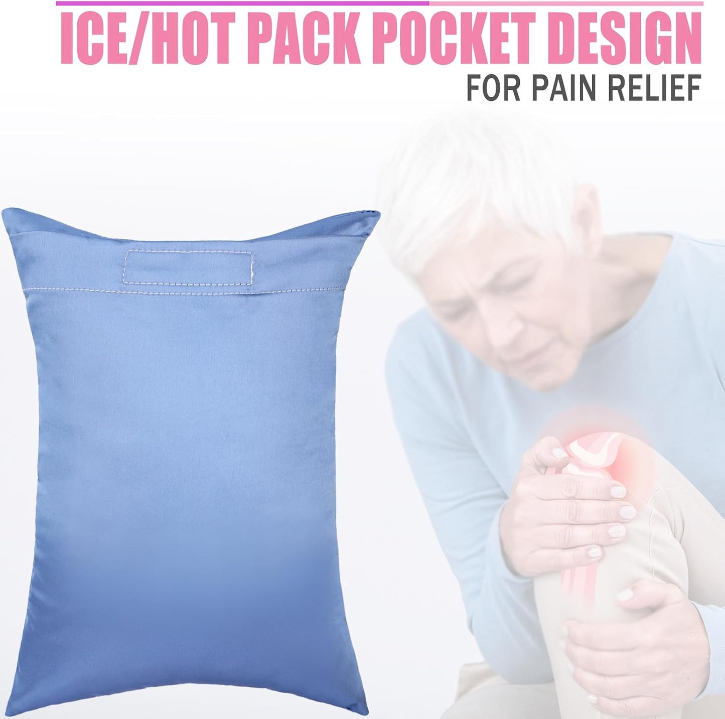 Comfortable Padding Knee Pillow for Side Sleepers Leg Support Pillows Hip Replacement Back Pain Relief Pressure off After Surgery between Thighs Joints Side Sleeping Men Women, Painting Flower