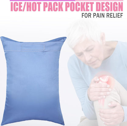 Comfortable Padding Knee Pillow for Side Sleepers Leg Support Pillows Hip Replacement Back Pain Relief Pressure off After Surgery between Thighs Joints Side Sleeping Men Women, Painting Flower