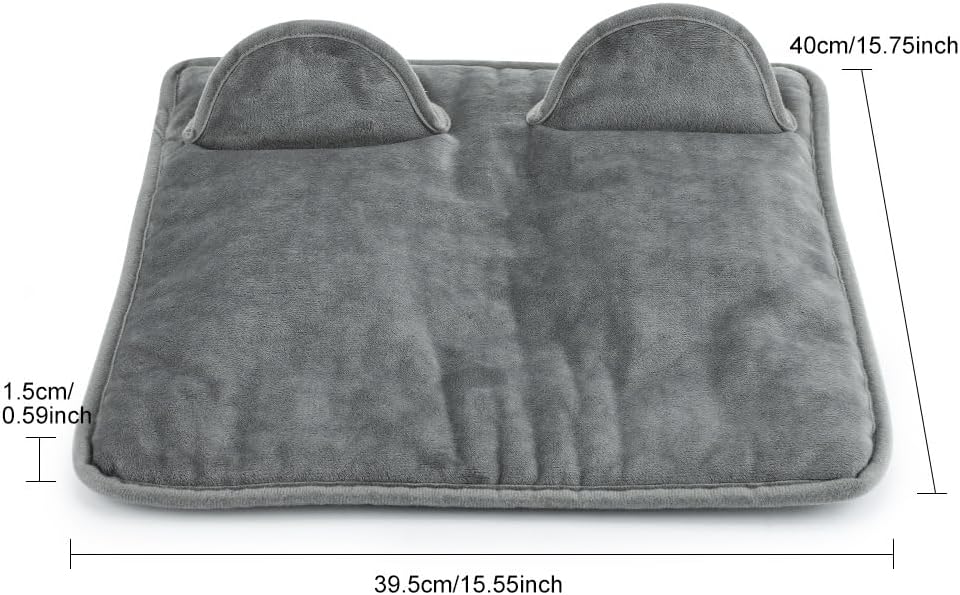 Electric Foot Warmer Heating Pad with 9 Temperature Levels & 4 Timers, Ultra-Soft Washable Heated Foot Mat with LCD Remote Control, Portable Heated Pad for Full Body Back Shoulder Pain Relief