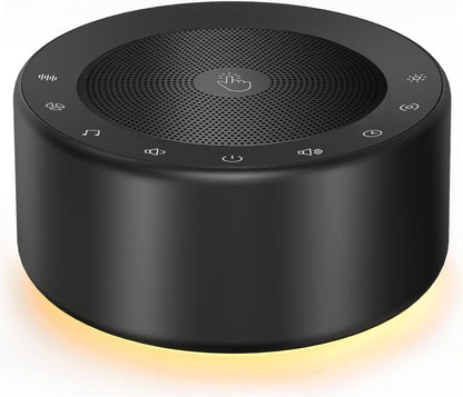 Kipcush White Noise Machine for Baby & Adults, 30 Soothing Sounds, Sleep Sound Machine with 8 Color Night Light, Memory Function, White Noise for Sleeping, Nursery, Office, Travel & Relaxation
