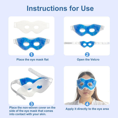 2PCS Gel Cooling Eye Mask for Puffy Eyes and Dark Circles