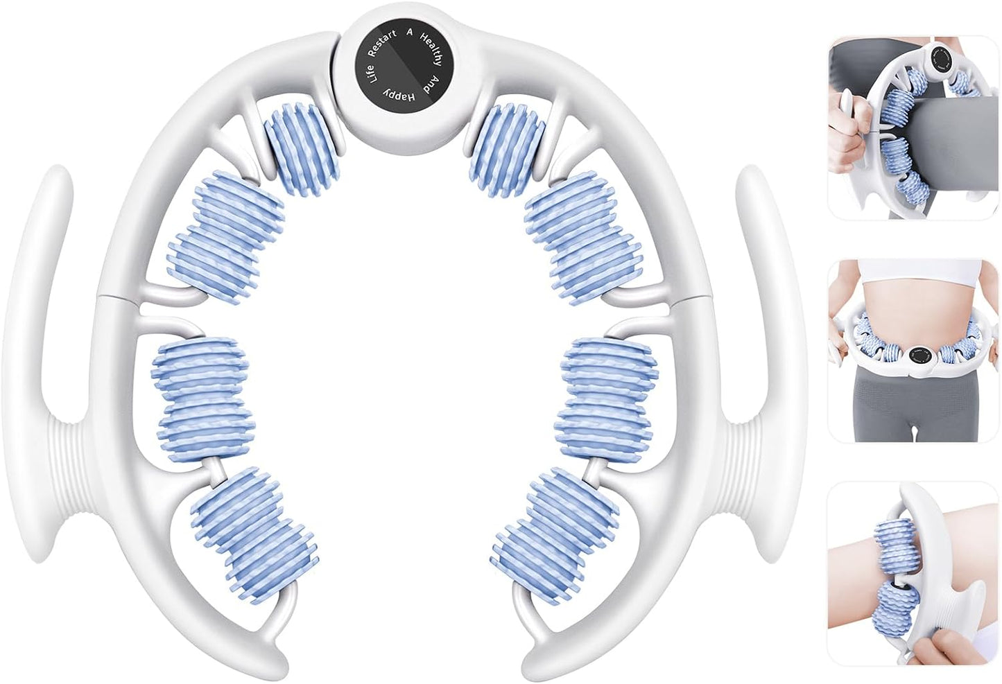 KESHWELL Cellulite Massage Tool,Muscle Massage Roller,Deep Fascia Massager | Lymphatic Drainage Massager,Cellulite Remover for Legs,Manual Massage Stick with Detachable Handle for Neck,Back, Arm,Thigh