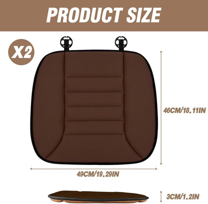Car Seat Cushion Pad 1.2" Thick Comfort Seat Protector for Car Driver Seat Office Chair Home Use Memory Foam Seat Cushion with Non Slip Bottom, 20'' x 18.5'', Black