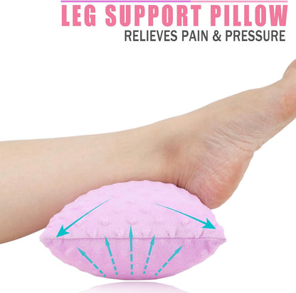 Comfortable Padding Knee Pillow for Side Sleepers Leg Support Pillows Hip Replacement Back Pain Relief Pressure off After Surgery between Thighs Joints Side Sleeping Men Women, Painting Flower