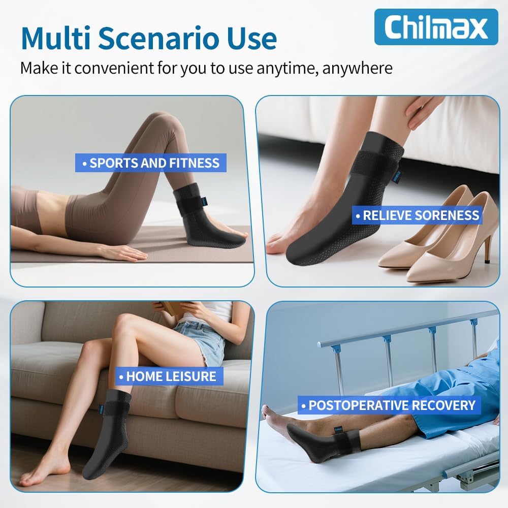 Cooling Sock | Foot Ice Pack Wrap | Cold Therapy Sock for Hot Feet