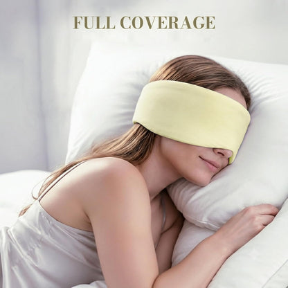 Sleep Mask for Women Men, Reversible Eye Mask Sleeping with Cozy & Cooling Sides, Adjustable Velcro Band, Blackout Face-Hugging Padded Eye Cover for Sleeping Travel Office, Grey/White