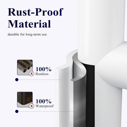 Kitsure Metal Toilet Paper Holder Free Standing, Medium, Black | Rustproof Toilet Paper Stand for 4 Rolls, Bathroom Organizers and Storage with Anti-Slip Base and Plastic Shelf