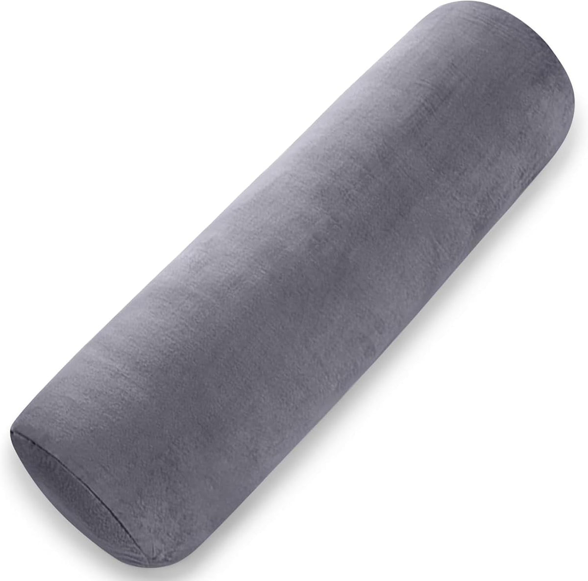 1 MIDDLE ONE Body Pillow for Adults, Bolster Pillow with Removable Velvet Cover, Long Round Cervical Roll Pillow, 35 x 7.87 Inches, Blue