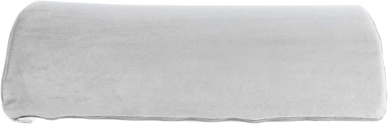 SUNGOOYUE Knee Pillow for Back Sleeping Memory Foam Half Moon Bolster Pillow for Legs Washable Cover Multi Use for Knee Ankle Foot Waist Neck Home Bed Office Nap