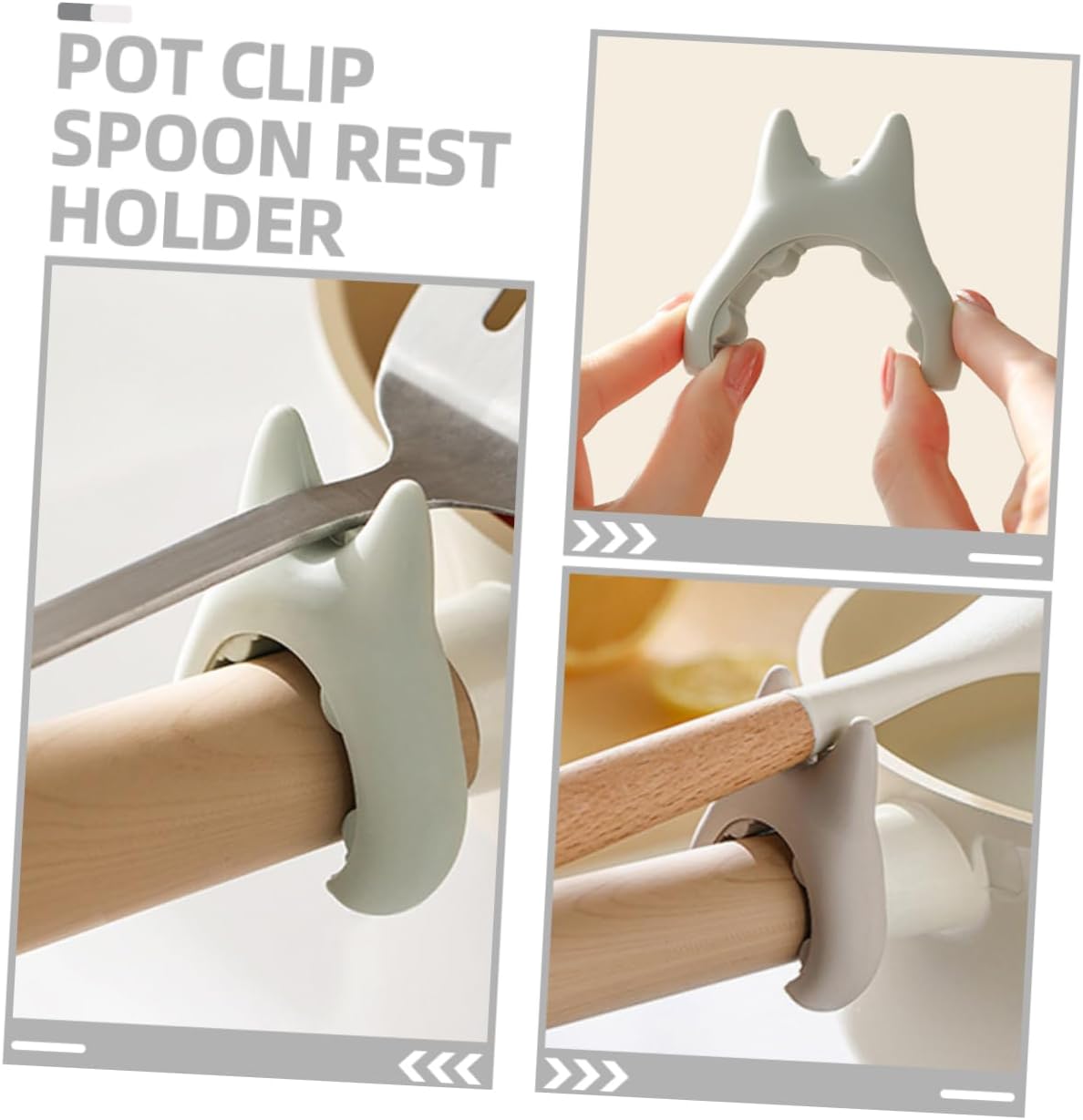 2pcs Silicone Pot Clip Spoon Rest Boil over Spill Lid Preventer Kitchen Spill Stopper Pot Cover Stopper