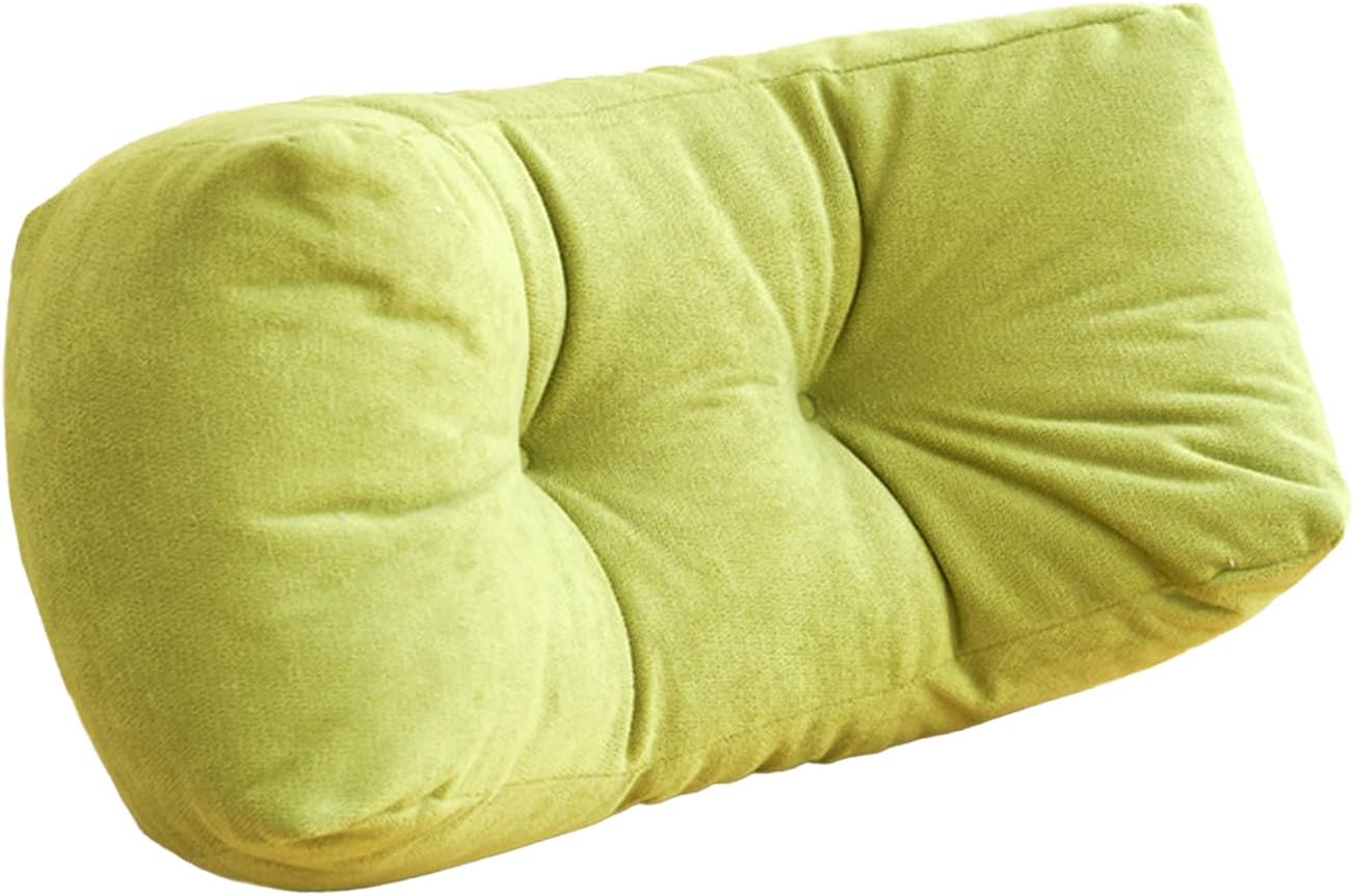 Back Pillow for Chair, Lumbar Support Pillow for Office Chair Lower Back Pain Relief Soft Cushion Car Bed Couch Sitting High Elasticity (Yellow, 35cm*16cm*20cm)