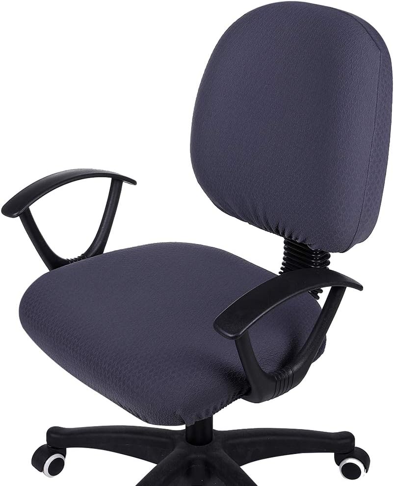 Smiry Office Computer Chair Armrest Covers, 2PCs Anti-dust Arm Rest Pad | Removable Washable Desk Chair Arm Pad Covers, Grey