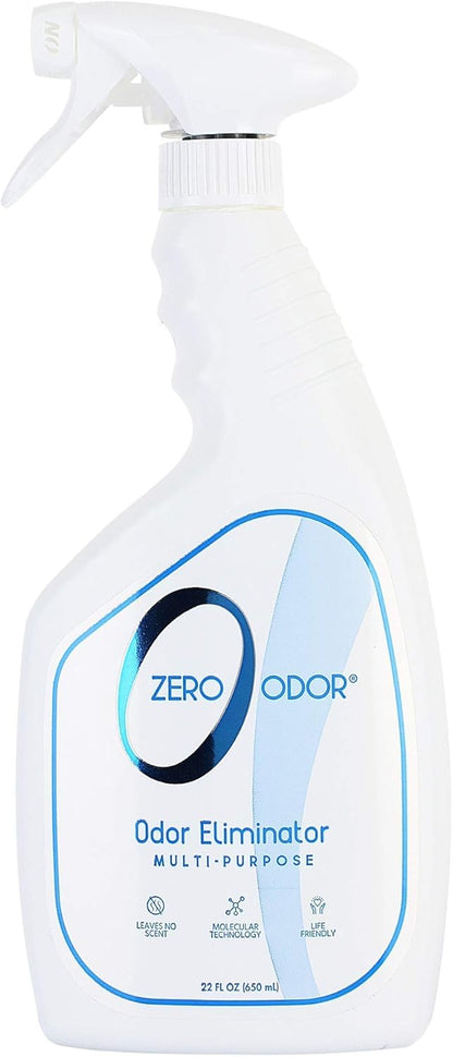 Zero Odor Multi-Purpose Odor Eliminator, Fabric & Room Deodorizer, 16 oz | Odor Eliminator Spray for Closet, Bathroom, Basement, Trash & Upholstery, Air and Surface use
