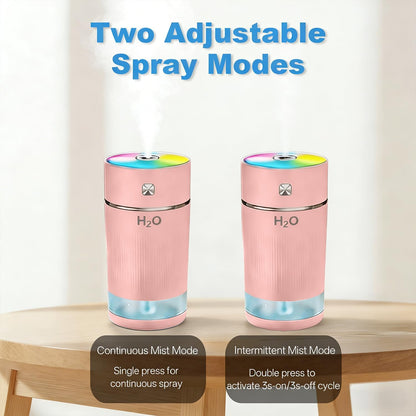 240ml Cool Mist Humidifier, 7 Color Night Lights, Whisper-Quiet Operation, Auto Shut-Off & Timer Function for Bedroom Baby Nursery Office, Blue