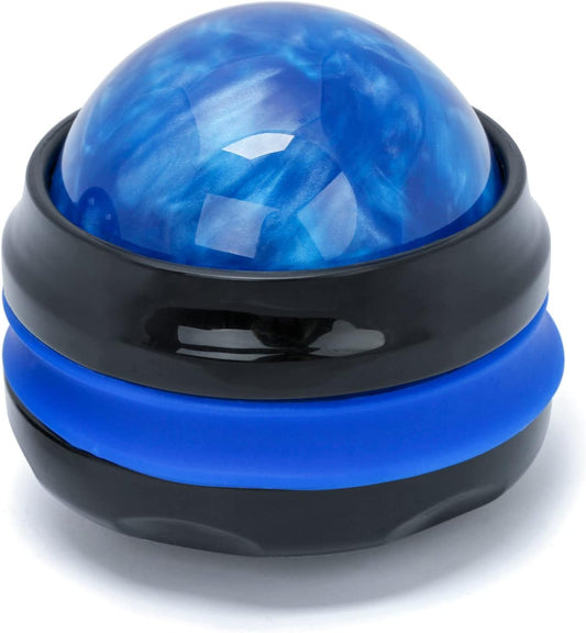 Coolrunner Massage Ball, Manual Roller Massager, Handheld Self Massage Therapy and Relax Full Body Tools for Sore Muscles, Shoulders, Neck, Arms, Legs, Back, Foot, Body (Blue) | Therapy and Relax Full Body Tools for Sore Muscles, Shoulders, Neck, Arms,