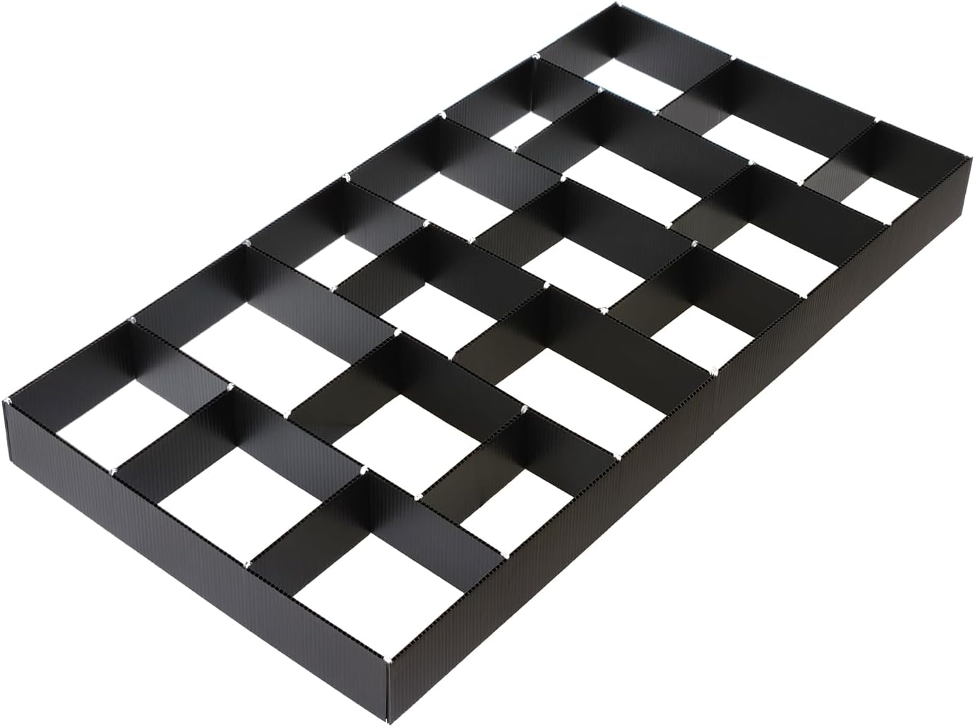 Customizable Grid Drawer Dividers, Cut to Fit Organizer | 8 PACK, Adjustable drawer dividers for any size drawer. Custom DIY grid organizer for kitchen, bathroom, desk, and more.