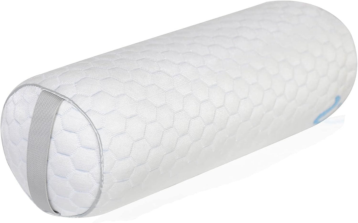 Kingnex Cylinder Bolster Roll Pillow for Back or Side Sleepers 20x8