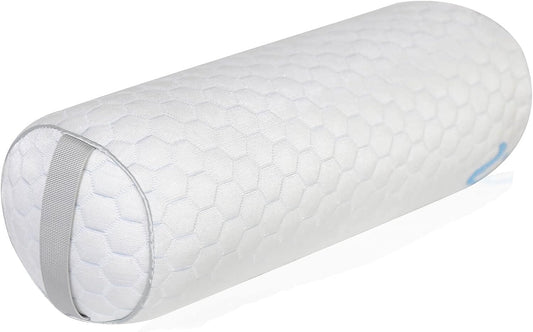 Kingnex Cylinder Bolster Roll Pillow for Back or Side Sleepers 20x8