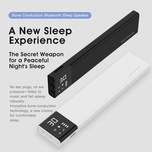 Under-Pillow Speaker for Sleeping - Bluetooth White Noise Sound Machine, Bone Conduction Bluetooth Under Pillow Speaker with 36 Soothing Sounds, Timer, TF Card Support for Side Sleepers & Deep Sleep