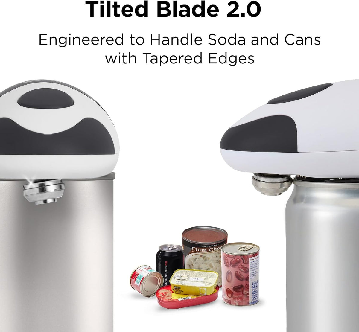 Kitchen Mama Auto 2.0 Electric Can Opener, Navy Blue