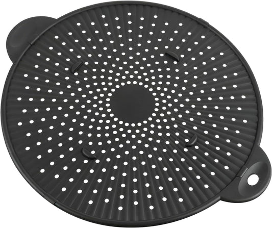 Silicone Splatter Screen for Frying Pan - 11 Inch Heat-Resistant Silicone Grease Splatter Guard, Multi-Use Oil Splash Guard for Kitchen Cooking Pan Cover, Dishwasher Safe