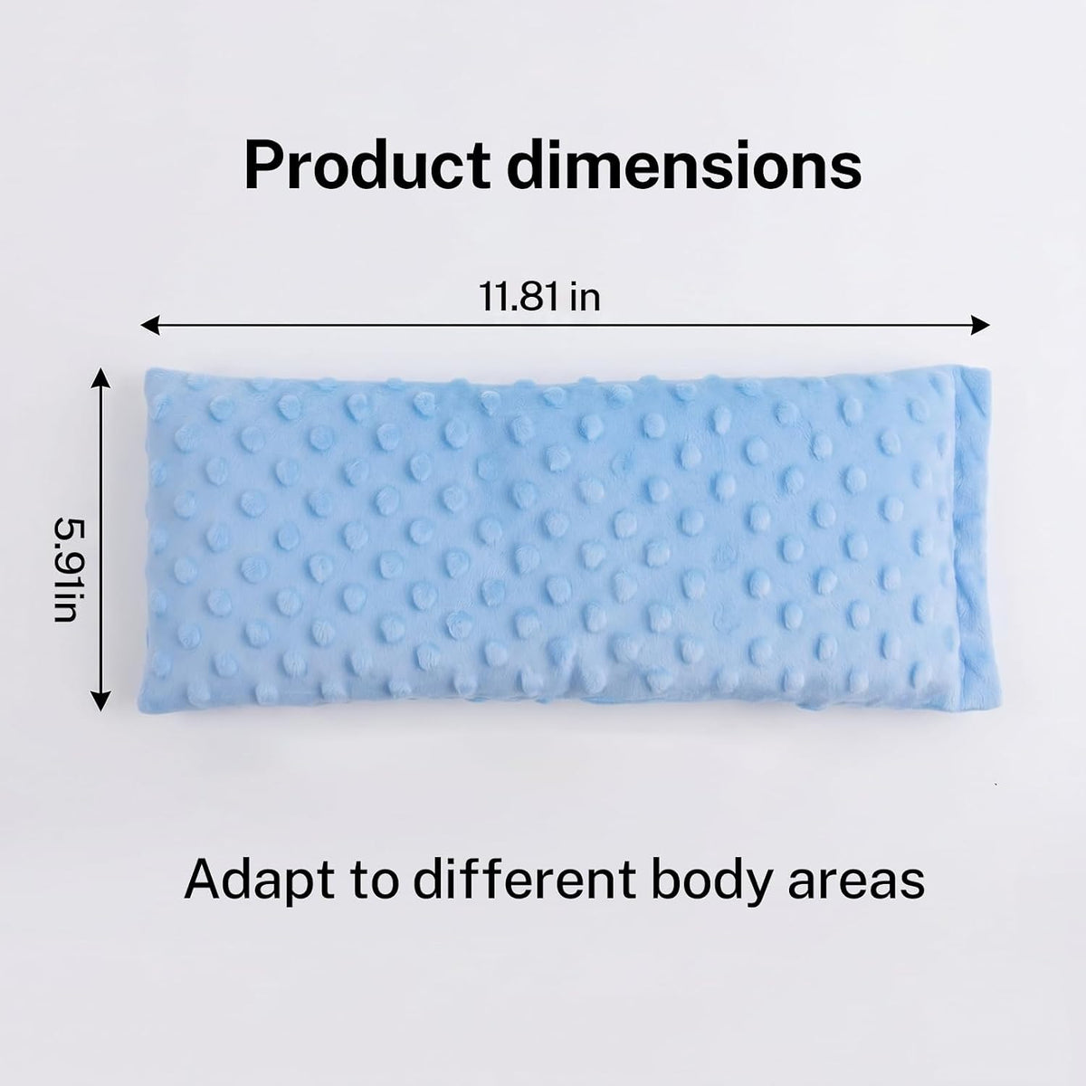 Microwavable Heating Pad with Washable Cover, Flaxseed Microwave Hot Pack, Moist Heat Compress Pillow for Hot & Cold Therapy, Non-Electric & Portable, 11.81 x 5.9 Inch