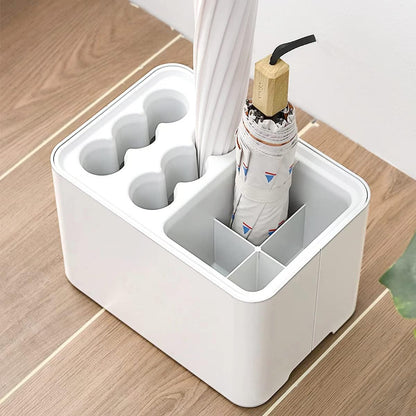 GeLive Umbrella Stand Rack Umbrella Holder with Drip Tray for Entryway Corner Space Saving Organizer Home Office Decor Stored 10 Umbrellas (Black)