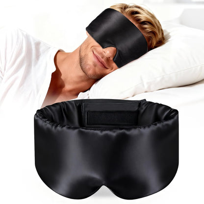 Silk Sleep Mask – 100% Mulberry Silk Eye Mask for Sleeping, Soft Slip Feel, Adjustable Headband, Blackout for Side Sleepers, Men & Women | Soft Slip Feel, Adjustable Headband, Blackout for Side Sleepers, Men & Women